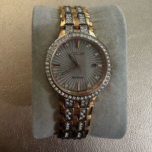 Citizen Eco-Drive Two-Tone Crystal Watch